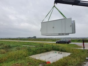 Plaatsen glasvezel POP Slochteren