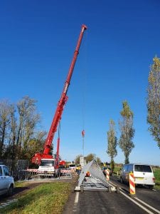 Plaatsing mast Adorp