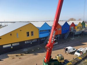 Gekleurde huisjes Lauwersoog